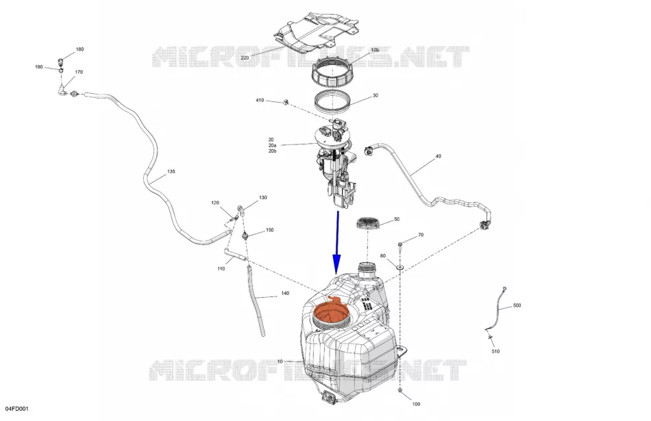 MOTOR - DEPOSITO DE GASOLINA