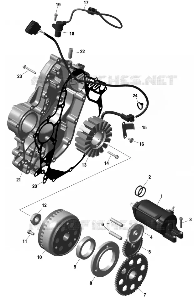01- ROTAX - MAGNETO AND ARNÉS ELÉCTRICO STARTER