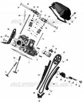 01- ROTAX - REAR CYLINDER HEAD