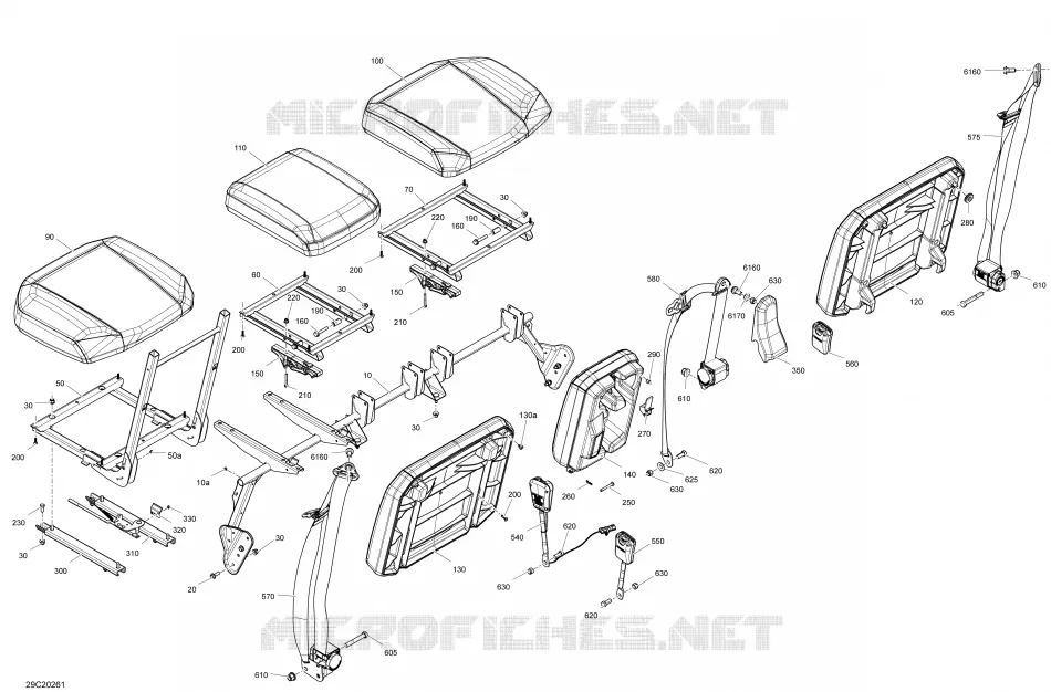 Asiento - Sección delantera  - XT
