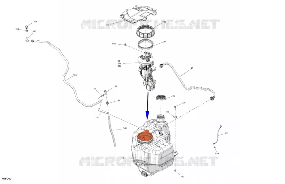 MOTOR - DEPOSITO DE GASOLINA