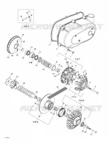 Polea de la correa y del motor