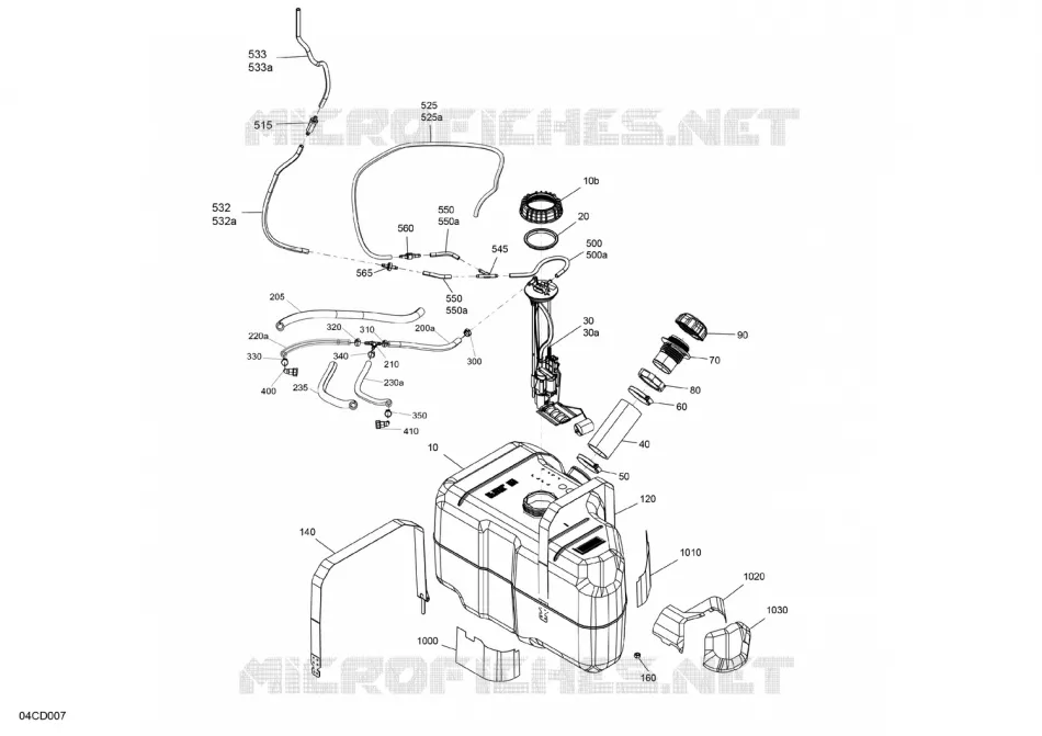 MOTOR - DEPOSITO DE GASOLINA