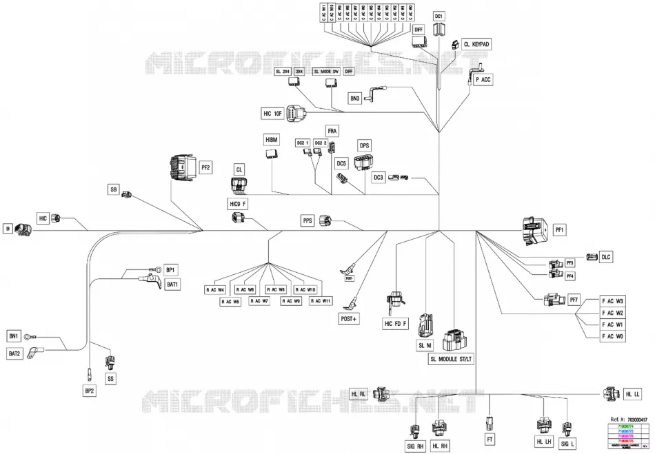 08- ARNÉS ELÉCTRICO - MAIN HARNESS - 710008775