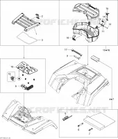 Bandejas delanteras y traseras