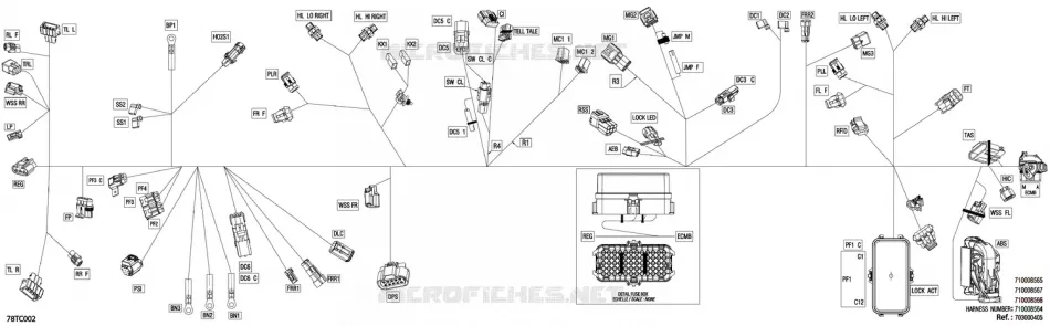 08- ARNÉS ELÉCTRICO - MAIN HARNESS - 710008566