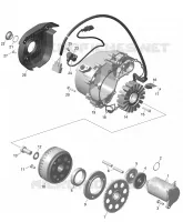 01- ROTAX - MAGNETO AND ARNÉS ELÉCTRICO STARTER
