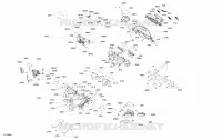 Consola del sistema: consola delantera, espejos y soportes
