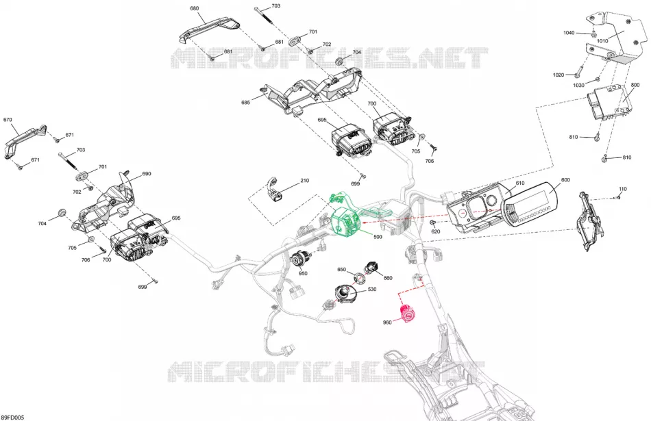 08- ARNÉS ELÉCTRICO - FRONT SECTION