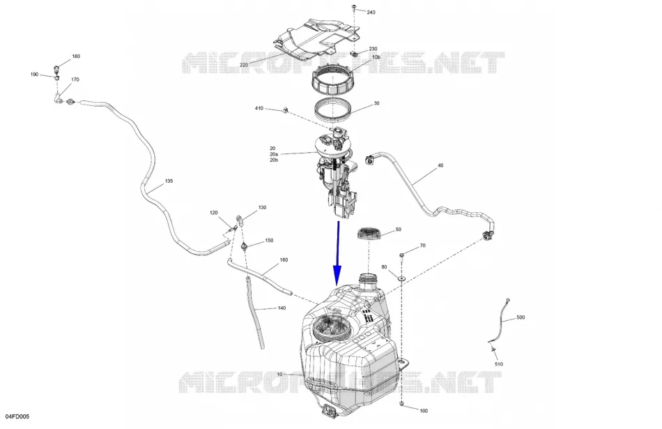MOTOR - DEPOSITO DE GASOLINA