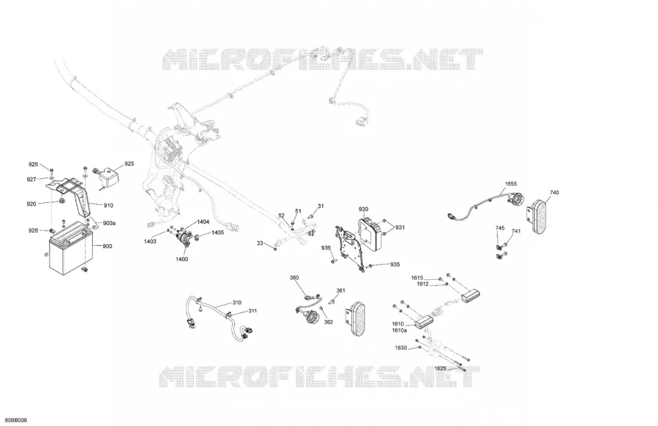 08- ARNÉS ELÉCTRICO - REAR SECTION - NO ABS