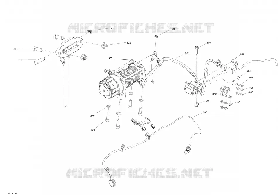 SISTEMA DE MAZO DE CABLES ELÉCTRICOS - Cabrestante