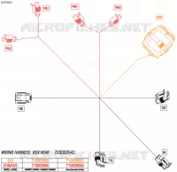 08- ARNÉS ELÉCTRICO - REAR BOX WIRING HARNESS - 710009560