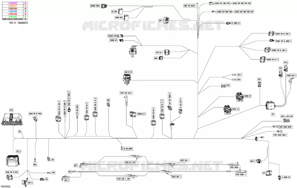 08- ARNÉS ELÉCTRICO - MAIN HARNESS - 710007669