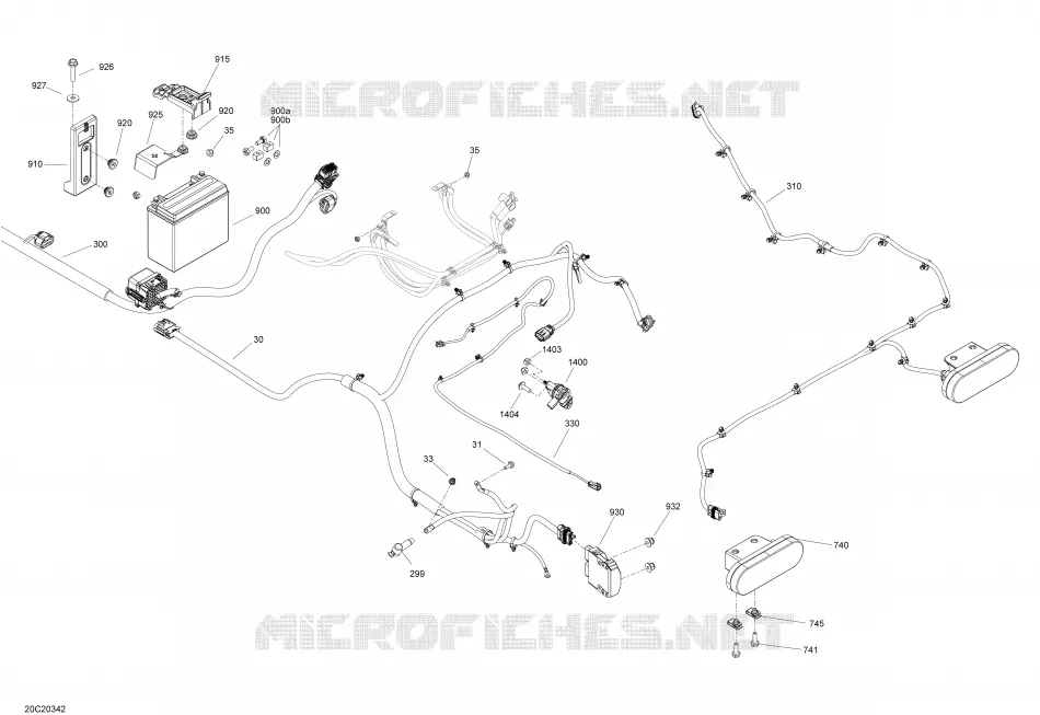 SISTEMA DE MAZO DE CABLES ELÉCTRICOS - Sección trasera