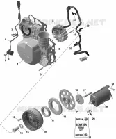 01- ROTAX - MAGNETO AND ARNÉS ELÉCTRICO STARTER