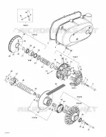Polea de la correa y del motor