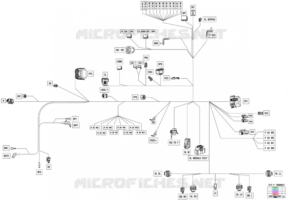 08- ARNÉS ELÉCTRICO - MAIN HARNESS - 710008773