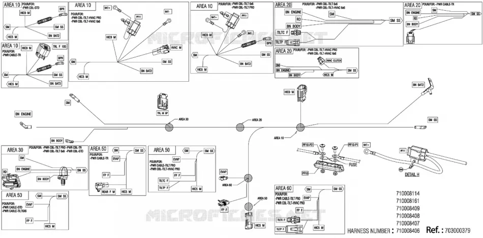 08- ARNÉS ELÉCTRICO - WIRING VOLTAGE REGULATOR - 710008406