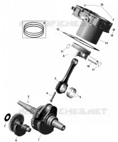 01- ROTAX - CRANKSHAFT, PISTONS AND CYLINDER