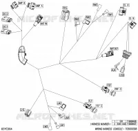08- ARNÉS ELÉCTRICO - CONSOLE WIRING HARNESS - 710008437