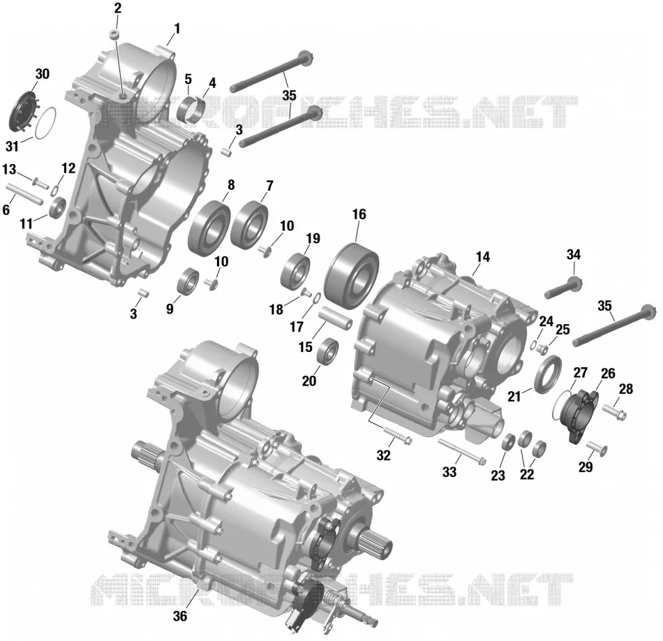 01- ROTAX - GEARBOX HOUSING