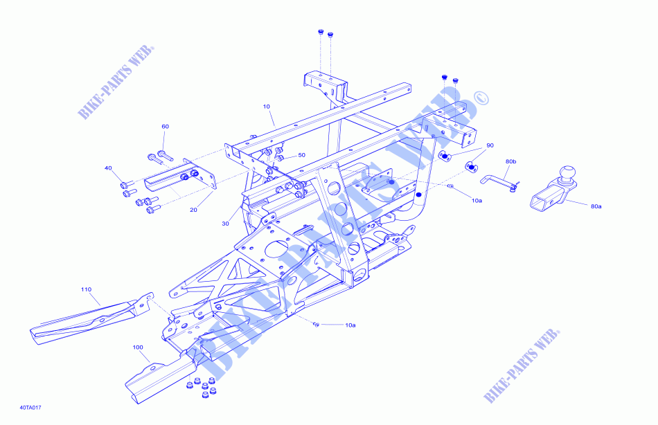 BASTIDOR para Can-Am OUTLANDER MAX 6X6 450 T 2021