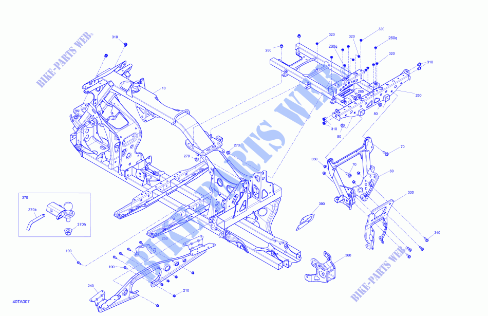 BASTIDOR para Can-Am OUTLANDER MAX XU+ 570 T 2021