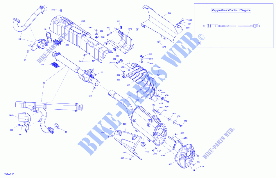Motor   Escape para Can-Am OUTLANDER 650 2021