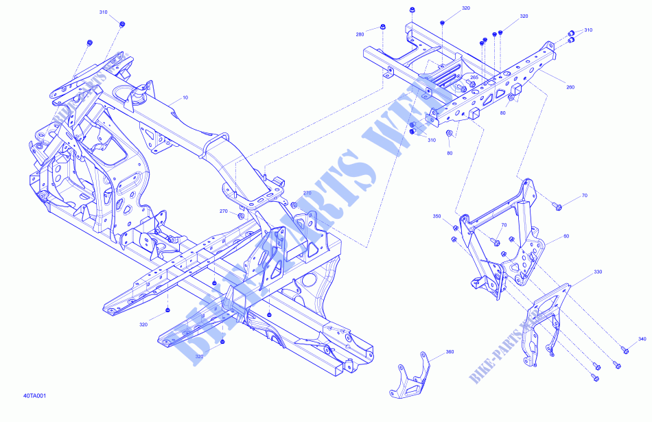 BASTIDOR para Can-Am RENEGADE X MR 1000R (VISCO-4LOK) 2021
