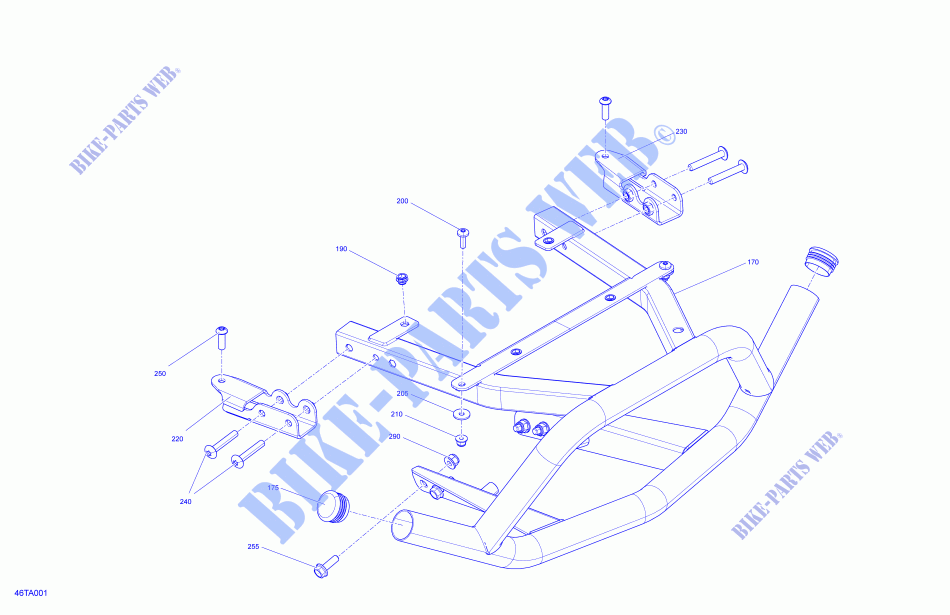 Parachoques trasero para Can-Am RENEGADE X MR 1000R (VISCO-4LOK) 2021