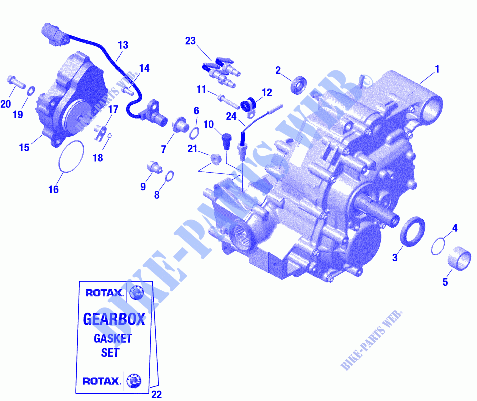 Caja de cambios y componentes para Can-Am RENEGADE X MR 570 2020
