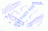 Kit de pared para caja de carga para Can-Am OUTLANDER MAX 6X6 650 T3 2019