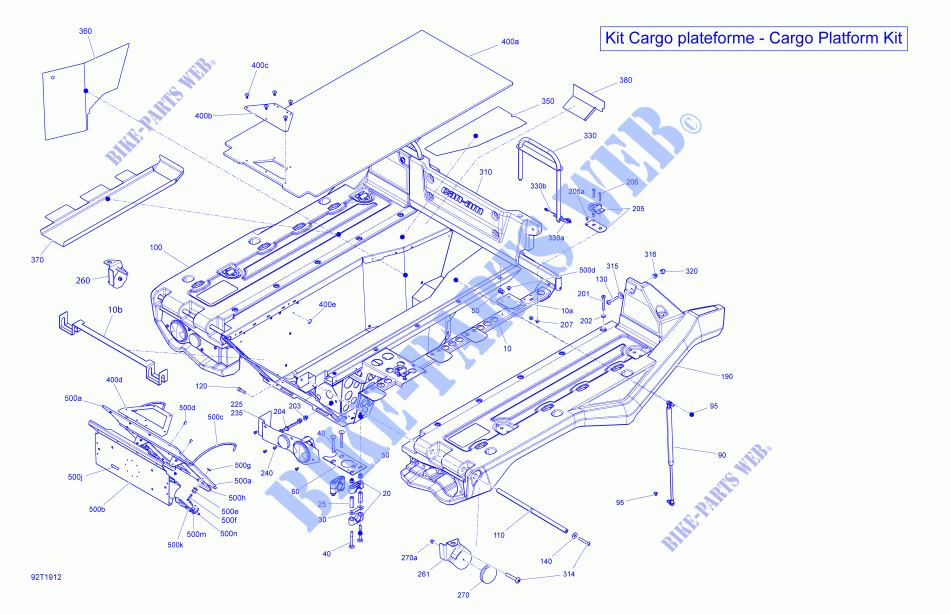 Plataforma de carga para Can-Am OUTLANDER 6X6 650 T3 2019