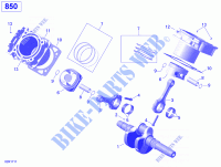 Cigüeñal, pistón y cilindro para Can-Am RENEGADE 850 2018
