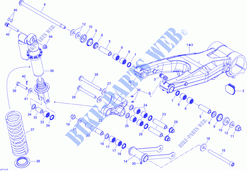 SUSPENSIÓN TRASERA para Can-Am DS 450 2015
