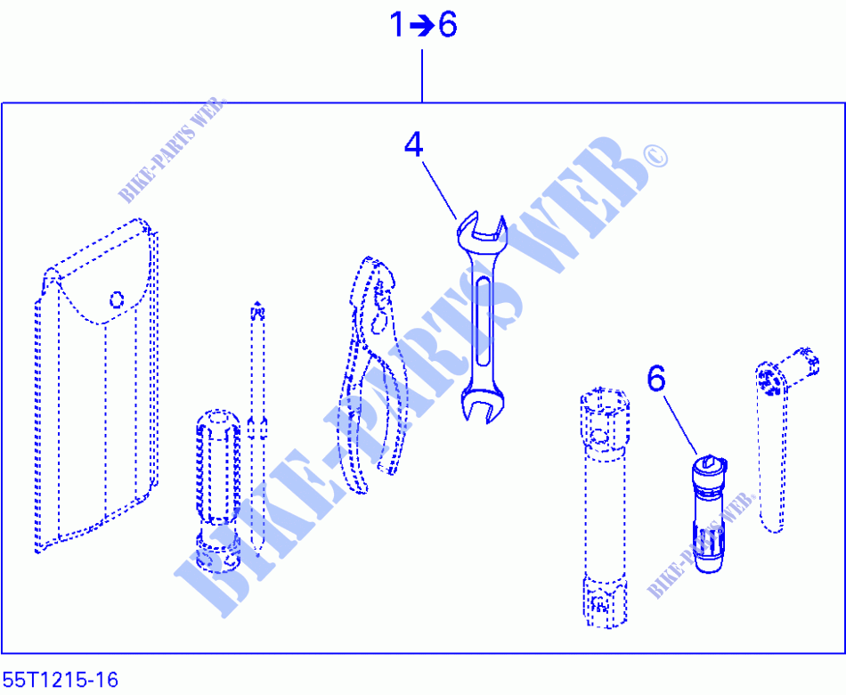 Caja de herramientas para Can-Am DS 450 2015