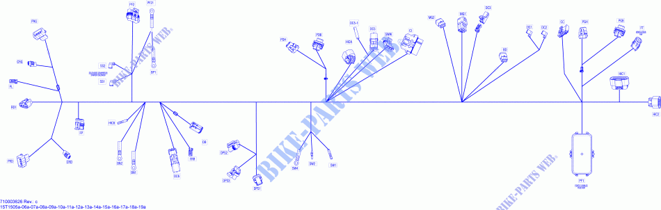 Arnés eléctrico   Arnés principal para Can-Am OUTLANDER X MR 650 2015