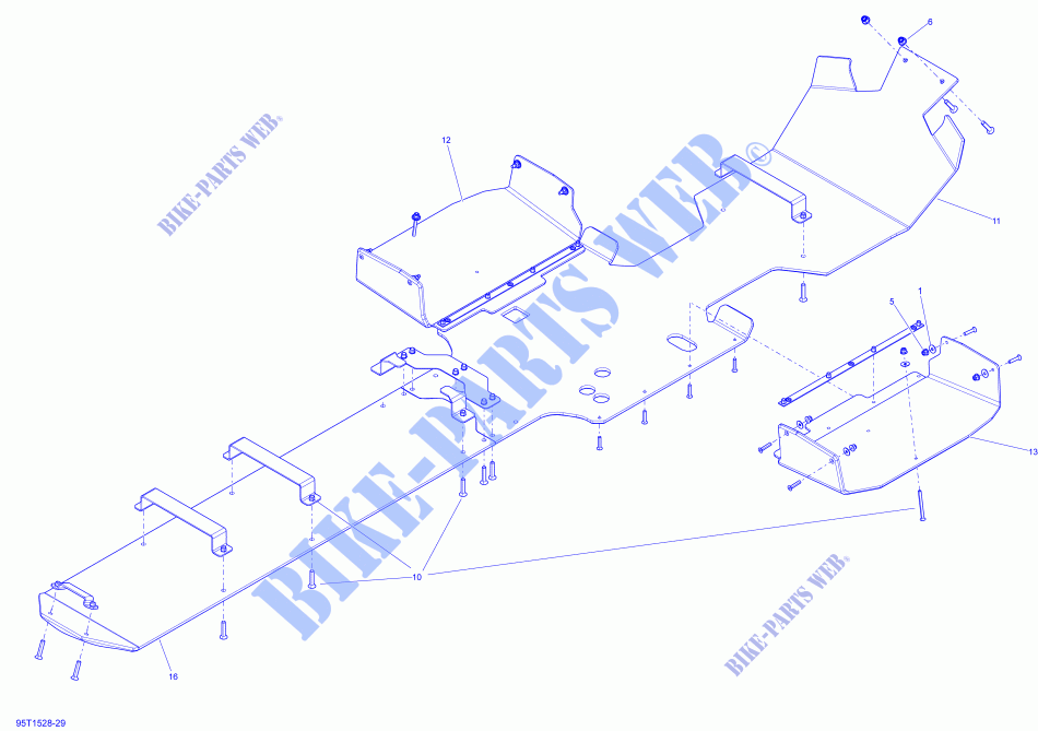 Placa de deslizamiento para Can-Am OUTLANDER 6X6 1000 2015