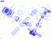 Cigüeñal, pistón y cilindro para Can-Am OUTLANDER MAX 800R 2013