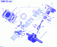 Cigüeñal, pistón y cilindro para Can-Am OUTLANDER X MR 1000 2013