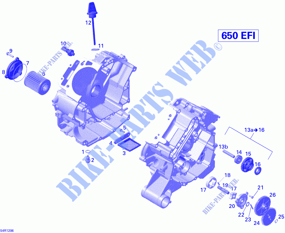 Lubricación del motor para Can-Am OUTLANDER MAX 650 2012