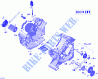Lubricación del motor para Can-Am RENGADE X XC 800R 2010