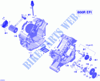 Lubricación del motor para Can-Am RENEGADE 800R 2009