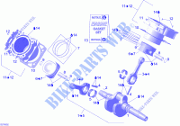 Cigüeñal, pistón y cilindro para Can-Am OUTLANDER MAX XT 800 2006