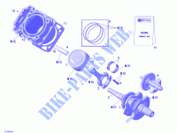 Cigüeñal, pistón y cilindro para Can-Am OUTLANDER 4X4 330 2005