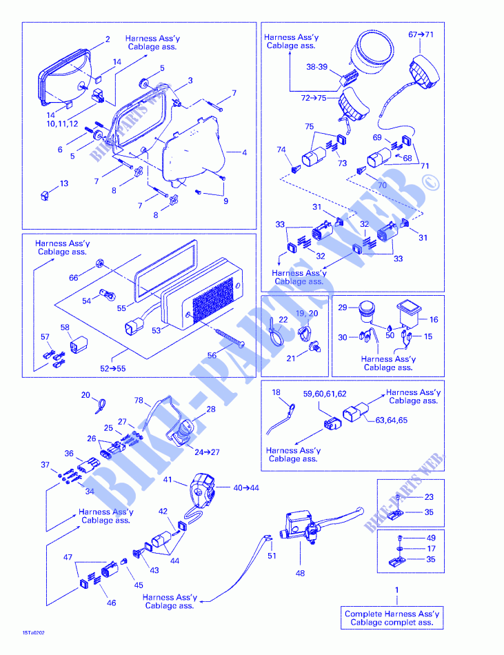 MAZO DE CABLEADO PRINCIPAL para Can-Am TRAXTER XL 7458 2002