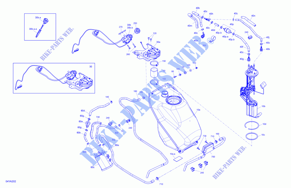 Motor   DEPOSITO DE GASOLINA para Can-Am SPYDER F3 LIMITED DARK EDITION (BUILT AFTER 09/2020) 2021