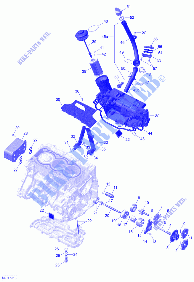 Lubricación del motor para Can-Am SPYDER F3 LIMITED DARK EDITION (BUILT AFTER 09/2020) 2021