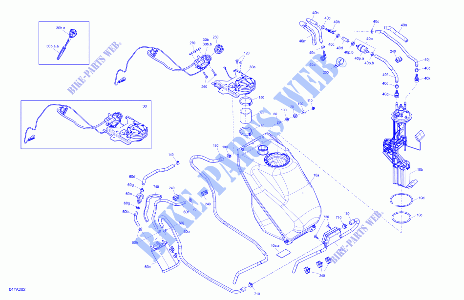 Motor   DEPOSITO DE GASOLINA para Can-Am SPYDER F3 LIMITED CHROME EDITION (BUILT AFTER 09/2020) 2021